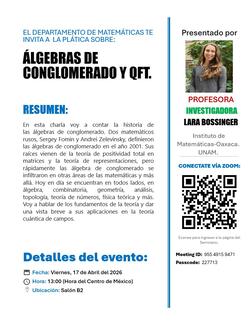 Álgebras de conglomerado y QFT